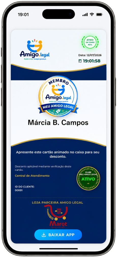 Mockup do Cartão Digital Meu Amigo Legal